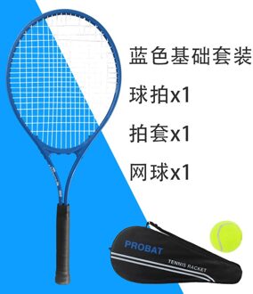 Proffisional Training Tennisracket Volwassen Entertainment Tennisracket Kids Beginners Sport Racchetta Padel Racket BC50QP blauw reeks
