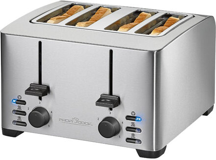 ProfiCook Broodrooster PC-TA 1073 1500 W Zilver
