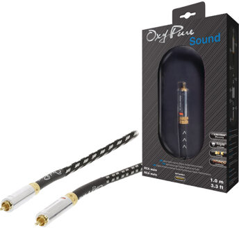 Profigold OXYA4801 1m 1x RCA 1x RCA Zwart coax-kabel