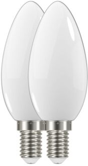 Profile Ledlamp Kaars - D3,5cm - Warm Wit - E14 - 4w - 2 Stuks