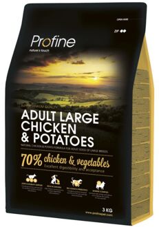 Profine Adult Large Breed Chicken & Potatoes 3kg/15kg Inhoud - 3 kg