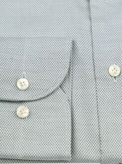 Profuomo Basketweave Overhemd Groen - 37,38,39,43,44,45