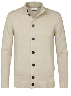 Profuomo beige Cardigan knitted Profuomo , Beige , Heren - 2XL