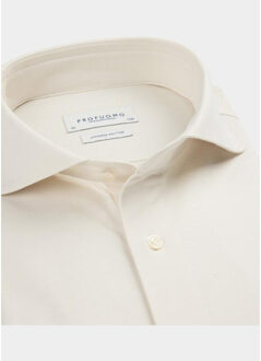 Profuomo Business hemd lange mouw pp2h00008d/e - maat 43 (XL) Wit