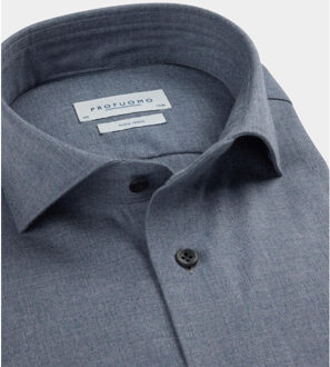 Profuomo Business hemd lange mouw ppwh30005b/4 Blauw - 39 (M)
