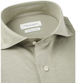 Profuomo Business overhemd Groen - 40 (M)