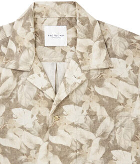 Profuomo Casual shirt met korte mouwen - maat L Rood