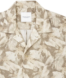 Profuomo Casual shirt met korte mouwen - maat M Rood