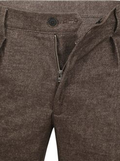 Profuomo Chino Flanel Bruin - 54,56