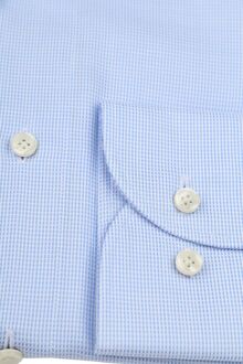 Profuomo Dobby Overhemd Print Lichtblauw