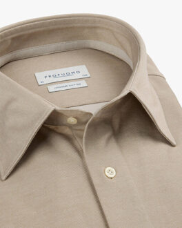 Profuomo Dresshemd ppwh30027a Beige - 43 (XL)