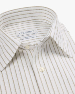 Profuomo Dresshemd ppwh30056b - maat 40 (M) Beige