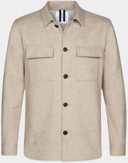 Profuomo Gebreid Beige Overshirt Profuomo , Beige , Heren - L