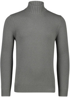 Profuomo Grijze Merinowollen Coltrui Profuomo , Gray , Heren - 2Xl,L