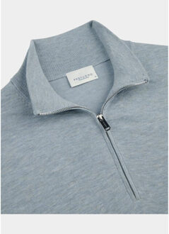 Profuomo Half zip ppxj10008/g Blauw - L