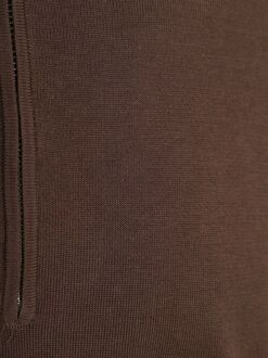 Profuomo Half Zip Pullover Luxury Basic Bruin - L,M,XL