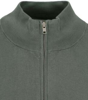 Profuomo Half Zip Pullover Luxury Groen - L,XL