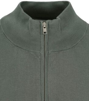 Profuomo Half Zip Pullover Luxury Groen - XL
