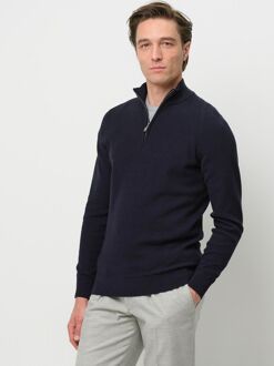 Profuomo Half Zip Pullover Structure Navy Donkerblauw - M,S,XL,XXL