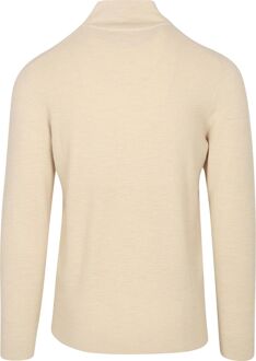 Profuomo Half Zip Pullover Structuur Ecru Wit - L,M,XL,XXL