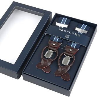 Profuomo Herenriem  PP1L00002B - Blauw - One Size Fits All