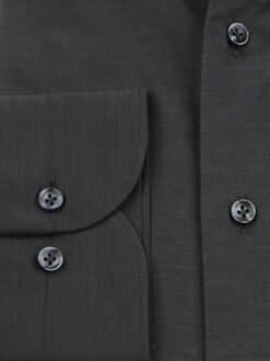 Profuomo Japanese Knitted Overhemd Antraciet Grijs - 39,40