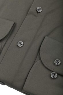 Profuomo Japanese Knitted Overhemd Donkergroen - 37