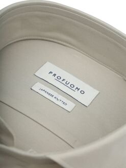 Profuomo Japanese Knitted Overhemd Light Green Groen - 37,38,39,40,41,42,43,44,45