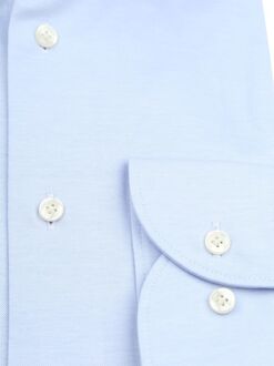 Profuomo Knitted Overhemd Lichtblauw - 37,38,39,41,43,44,45