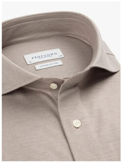 Profuomo Lange mouw overhemden ppwh30025 Grijs - 40 (M)