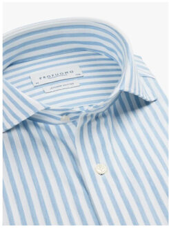 Profuomo Lange mouw overhemden ppwh30028 Lichtblauw - 39 (M)