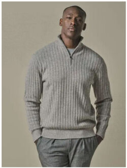 Profuomo Lange mouw overhemden ppwj30019 Grijs