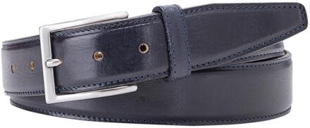 Profuomo leren riem Blauw - 105 cm,115 cm,100 cm,110 cm,85 cm,90 cm,95 cm