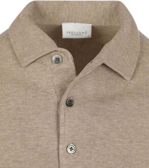 Profuomo Longsleeve Poloshirt Luxury Basic Beige - L,S,XL,XXL