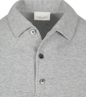 Profuomo Longsleeve Poloshirt Luxury Basic Grijs - L,M,S,XL,XXL