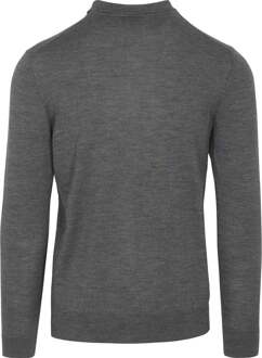 Profuomo Longsleeve Poloshirt Merinowol Antraciet - L,M,S,XL,XXL