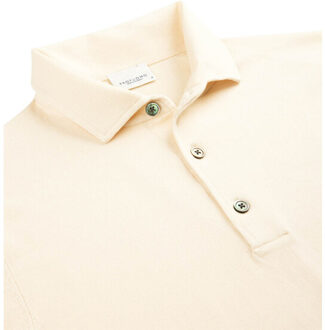 Profuomo Luxury basic polo met lange mouwen Wit - XL