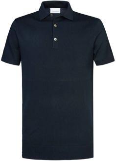 Profuomo Navy Polo Shirt Profuomo , Blue , Heren - Xl,M,S