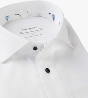 Profuomo Overhemd Cutaway Sc Slim Fit White   38 Wit