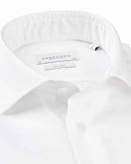 Profuomo Overhemd extra lange mouw strijkvrij Blauw - 41 (L)