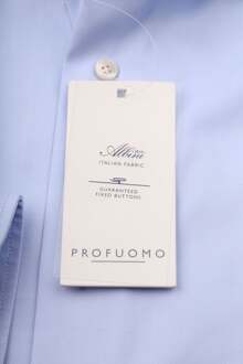 Profuomo Overhemd Heren Royal Twill Blauw