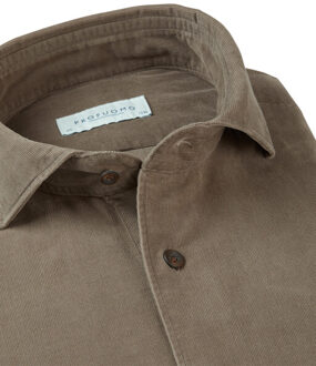 Profuomo Overhemd met lange mouwen Groen - 38 (S)