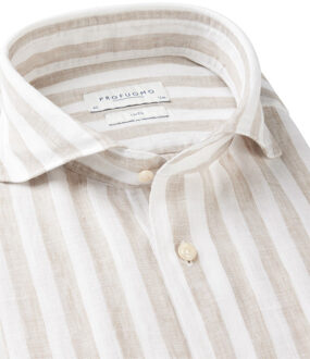 Profuomo Overhemd met lange mouwen - maat 43 (XL) Rood