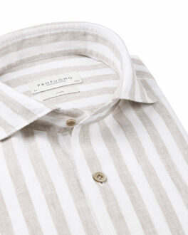 Profuomo Overhemd met lange mouwen - maat 45 (XXL) Rood