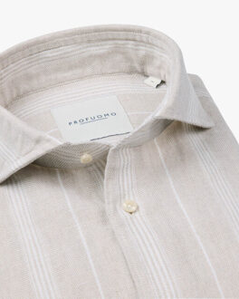 Profuomo Overhemd met lange mouwen - maat L Rood