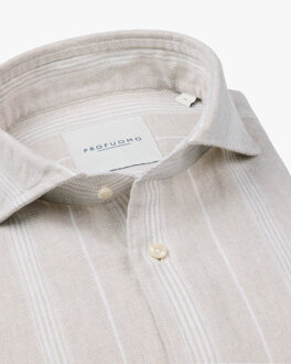 Profuomo Overhemd met lange mouwen - maat M Rood