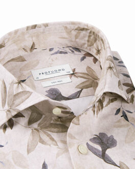 Profuomo Overhemd met lange mouwen Rood - 41 (L)