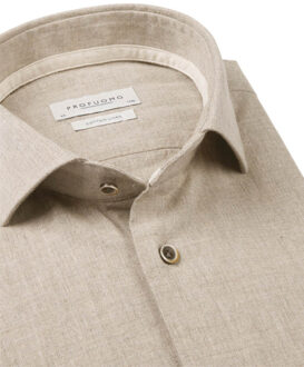 Profuomo Overhemd met lange mouwen Rood - 45 (XXL)