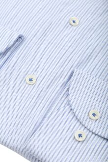Profuomo Overhemd Streep Lichtblauw