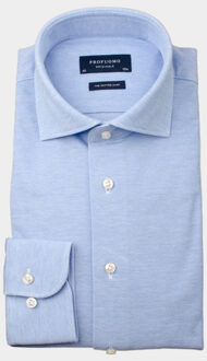 Profuomo Overhemd The Knitted Shirt Licht Blauw Melange (PP0H0A047)N